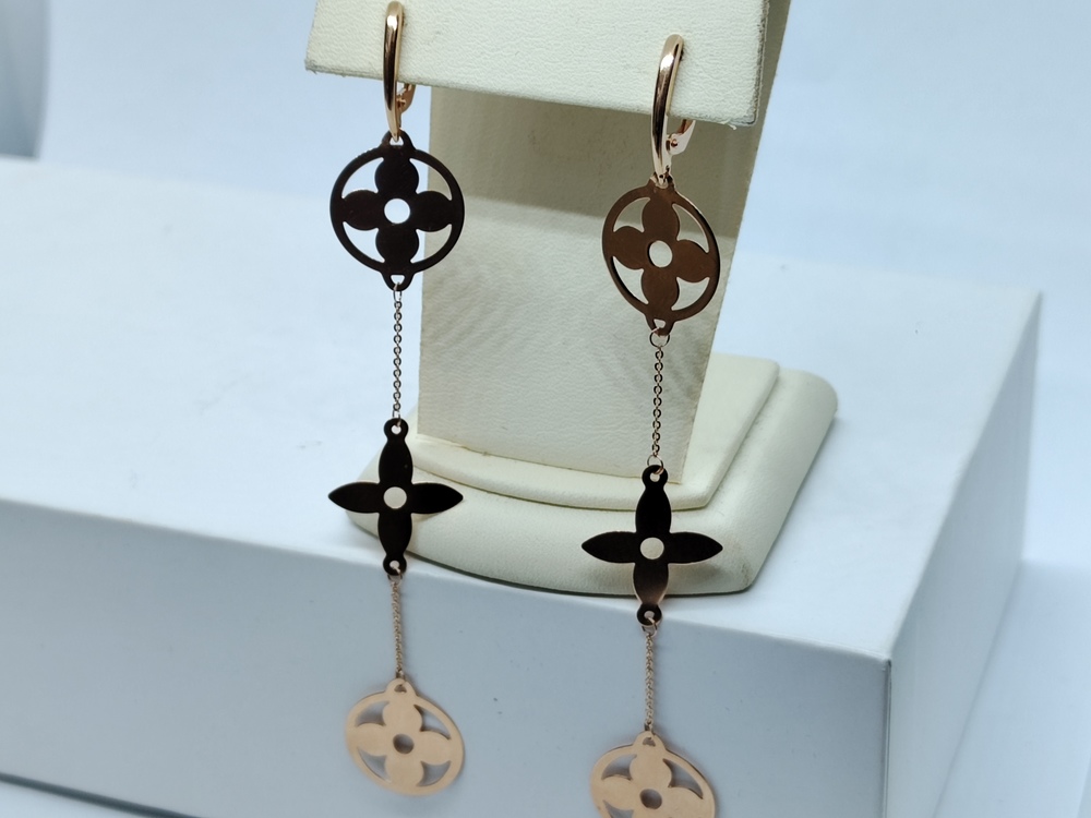 СЕРЬГИ БЕЗ КАМНЯ (Au 585)