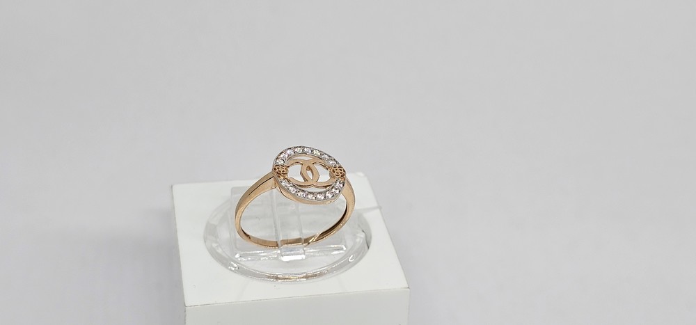 КОЛЬЦО С КАМНЯМИ (Au 585)