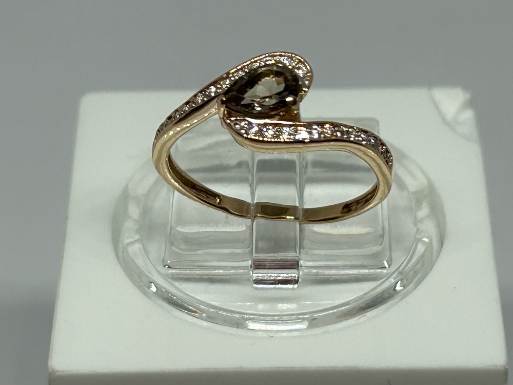 КОЛЬЦО С КАМНЯМИ (Au 585)