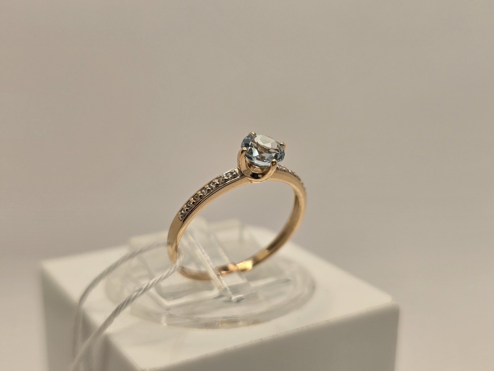 КОЛЬЦО С КАМНЯМИ (Au 585)