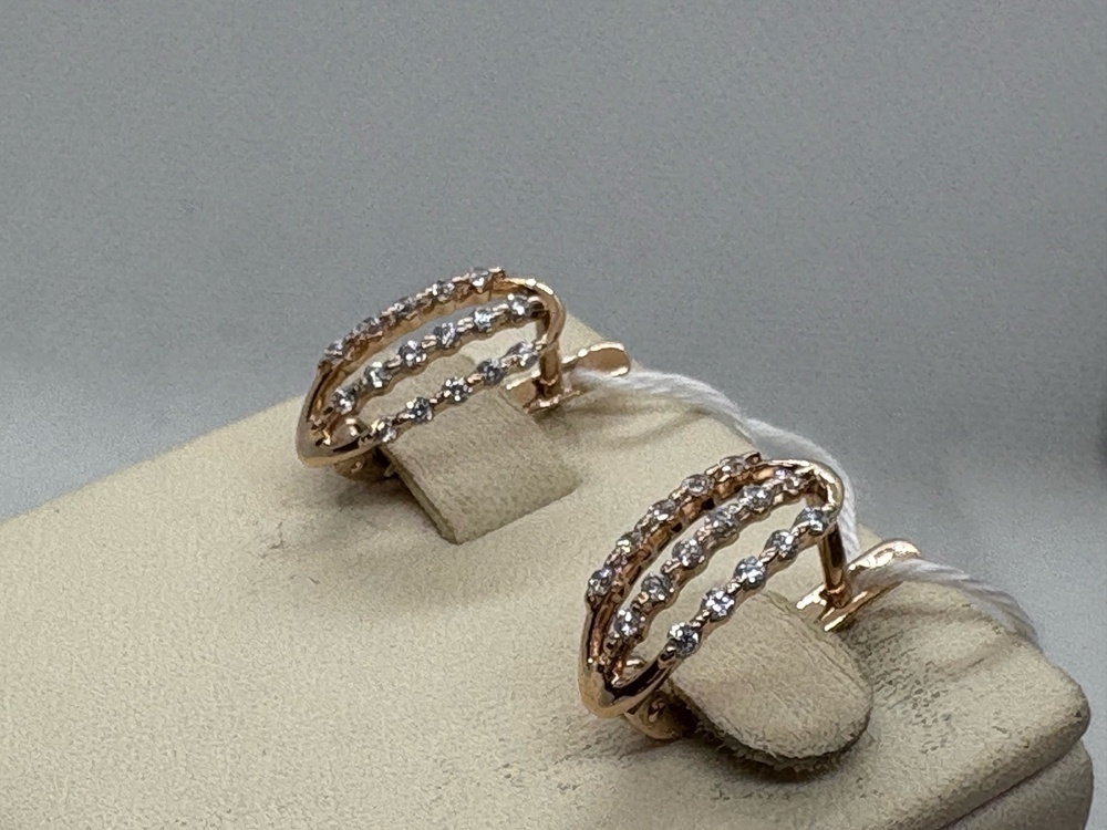 СЕРЬГИ С КАМНЯМИ (Au 585)