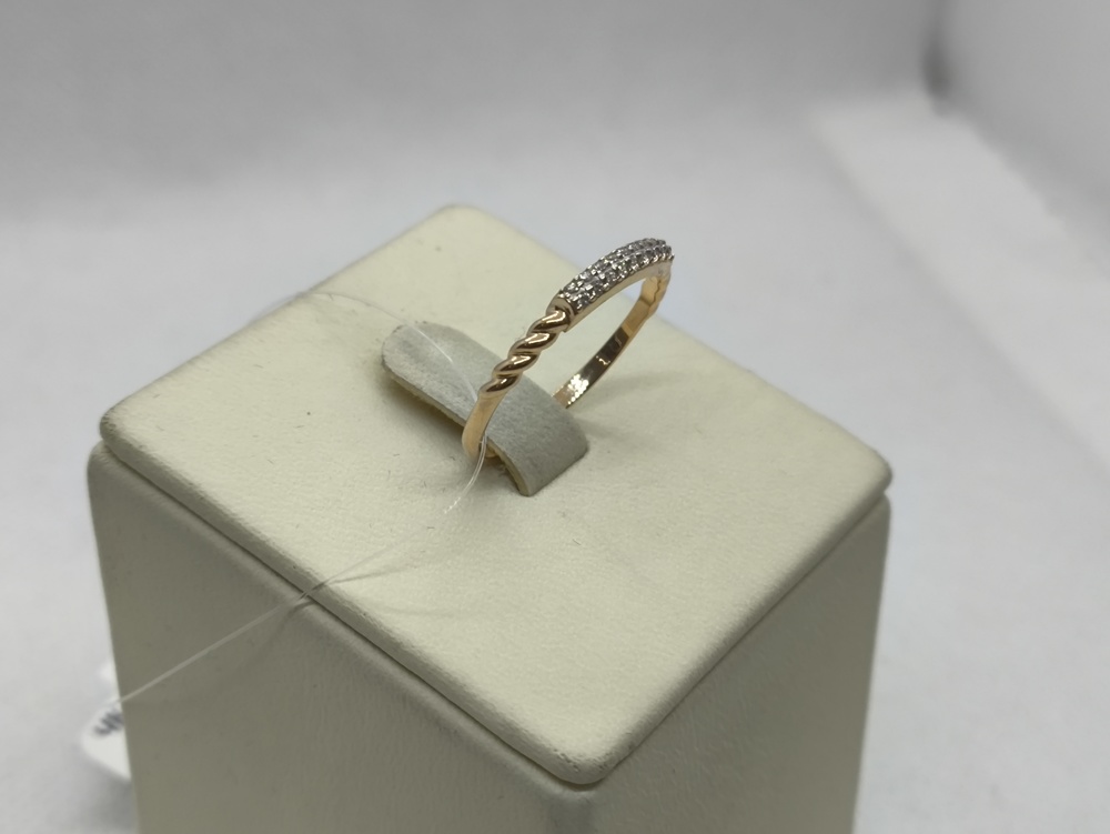 КОЛЬЦО С КАМНЯМИ (Au 585)