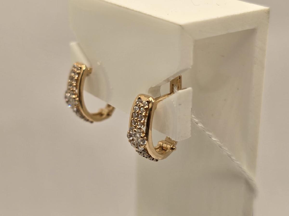 СКМИ585 СЕРЬГИ С КАМНЯМИ (Au 585)