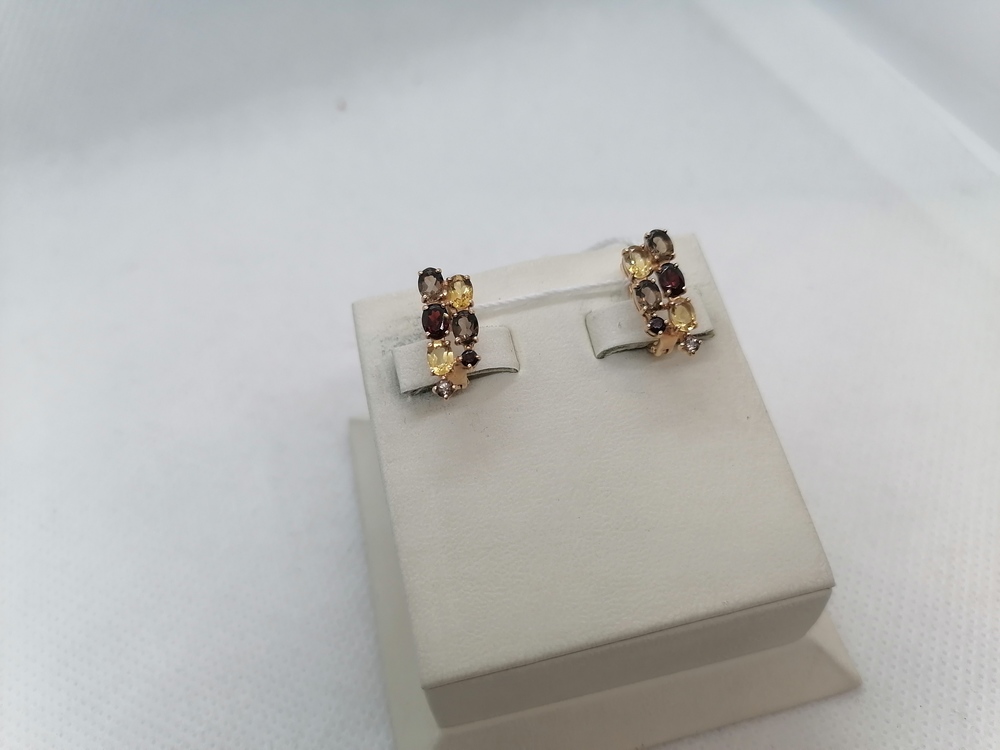 СЕРЬГИ С КАМНЯМИ (Au 585)