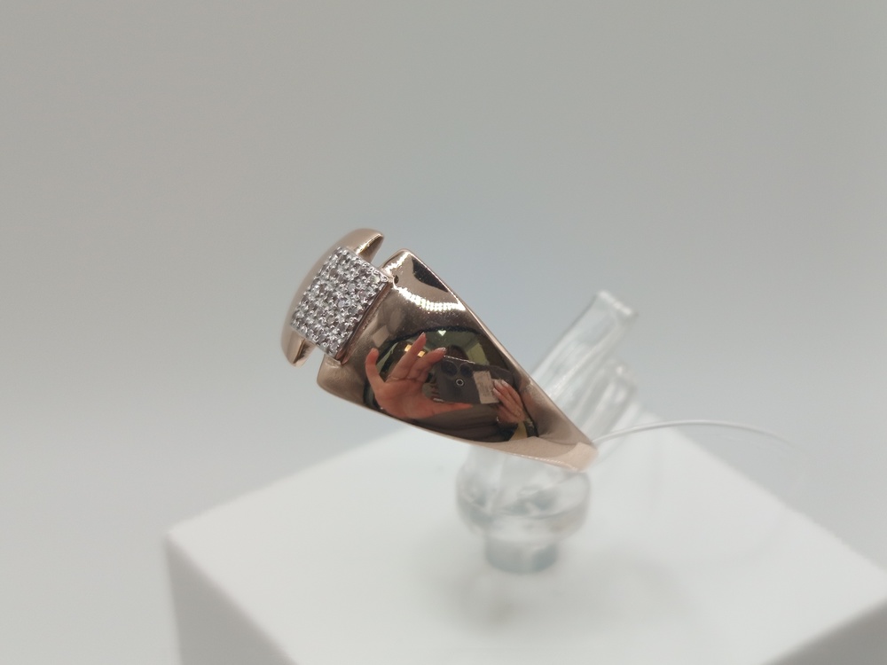 КОЛЬЦО С КАМНЯМИ (Au 585)