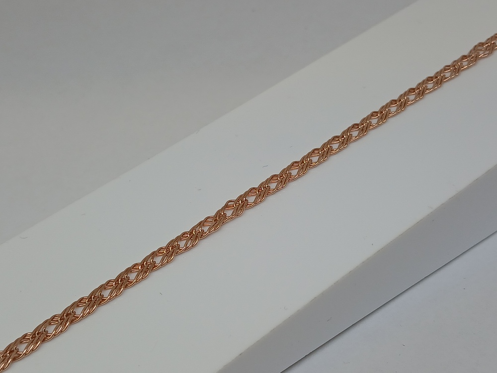 БРАСЛЕТ ПОЛНОВЕСНЫЙ Ромб тройной Au 585