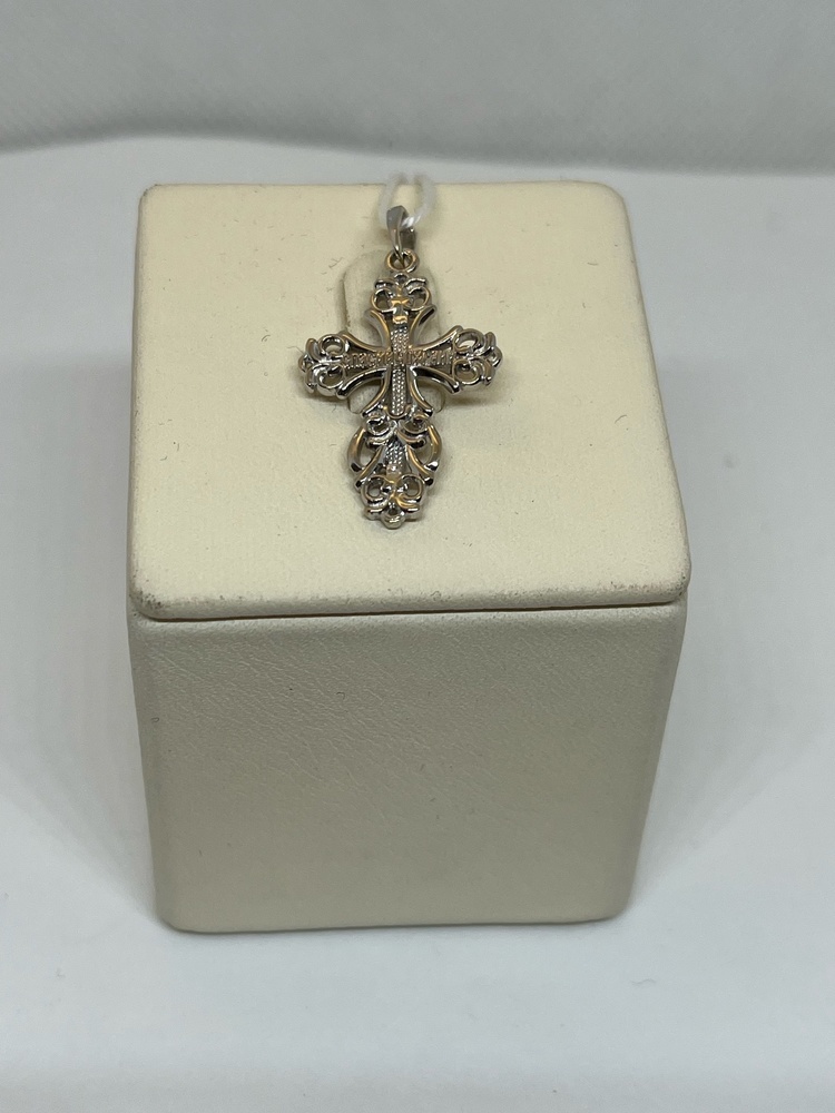 ПОДВЕСКА КРЕСТ БЕЗ КАМНЯ (Au 585)