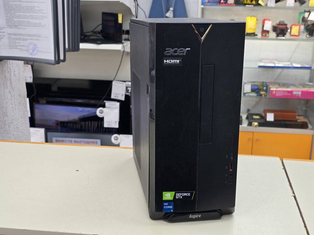 Системный блок Acer;  Core I5-11400F, GeForce GTX 1650, 16 Гб, 512 GB, Нет