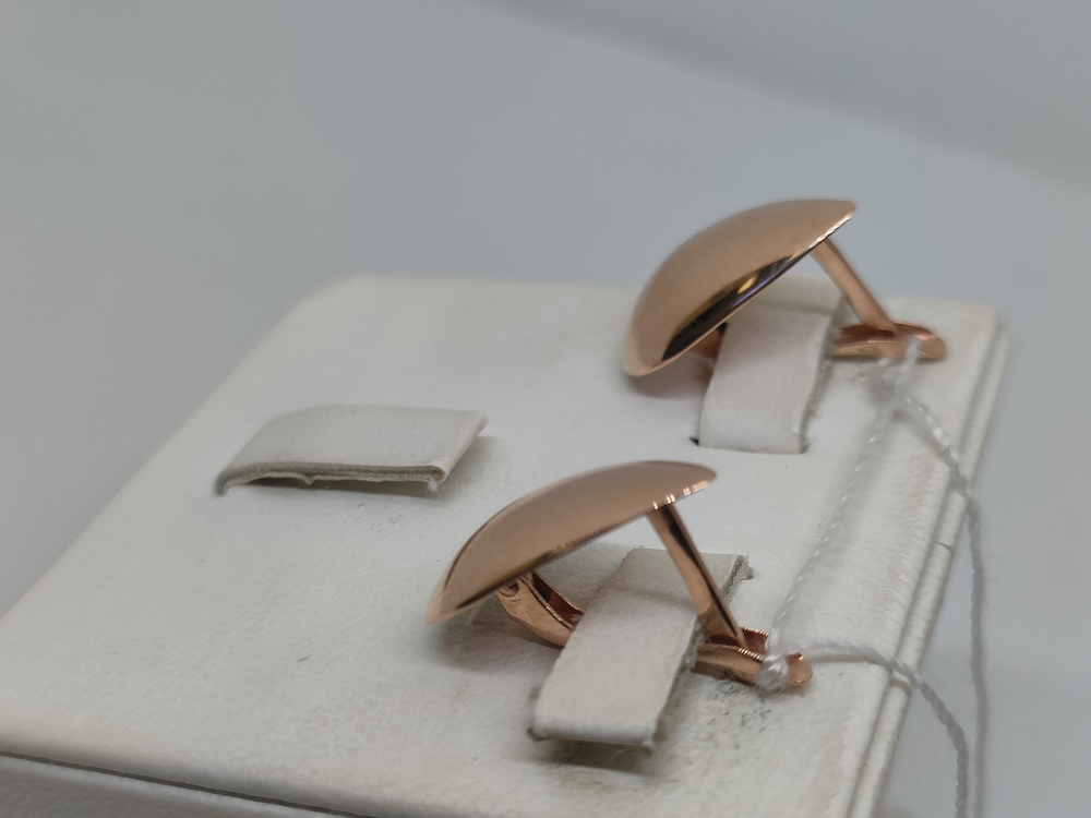 СЕРЬГИ БЕЗ КАМНЯ (Au 585)