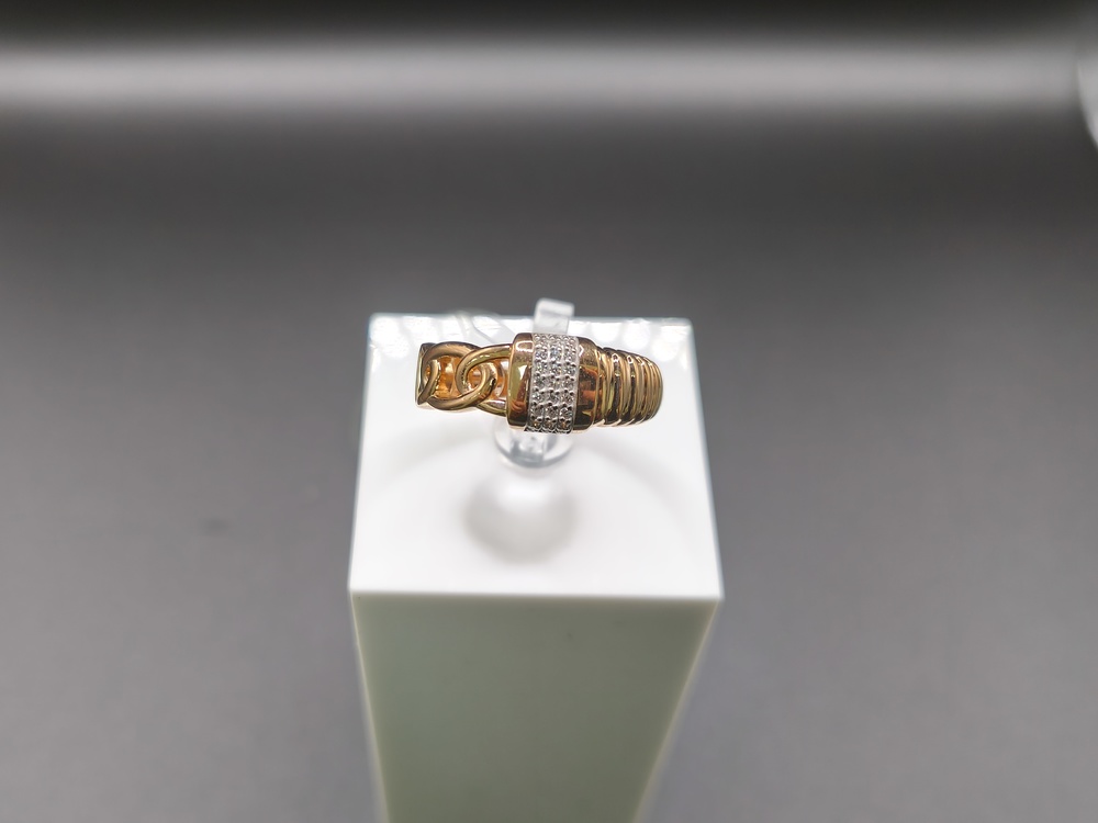 КОЛЬЦО С КАМНЯМИ (Au 585)