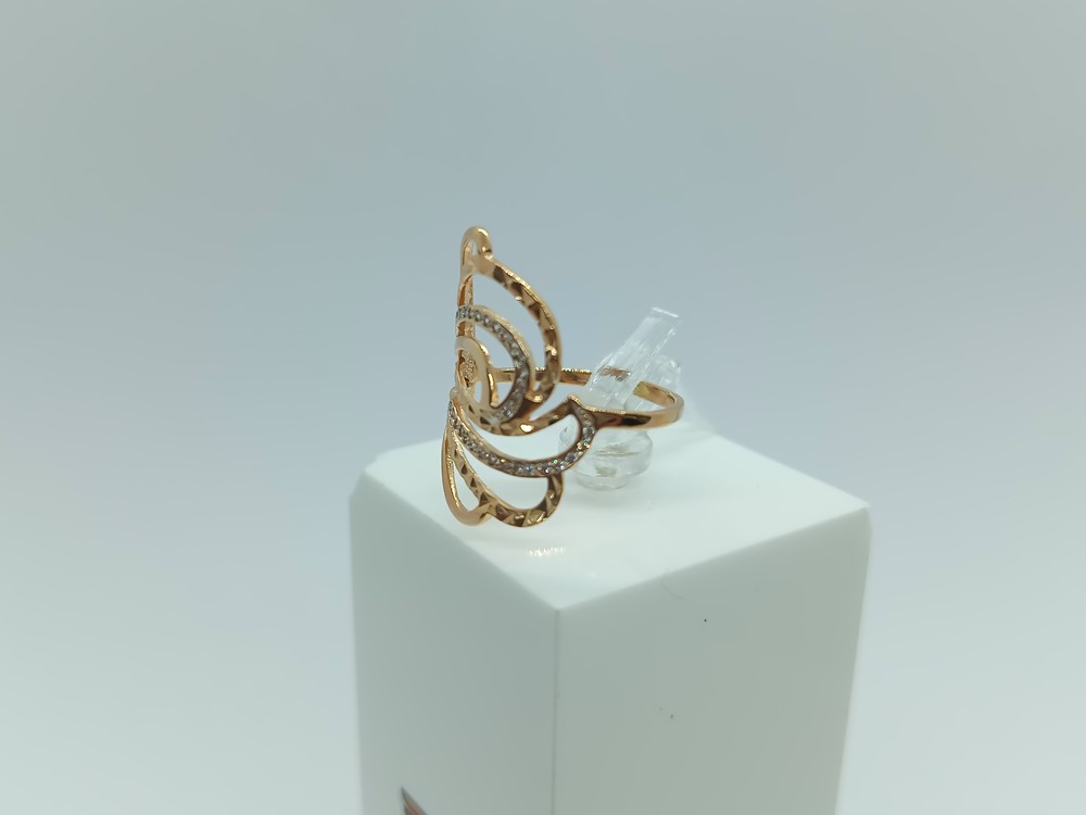 КОЛЬЦО С КАМНЯМИ (Au 585)