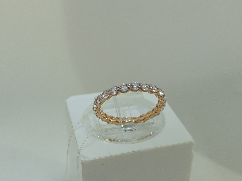 КОЛЬЦО С КАМНЯМИ (Au 585)