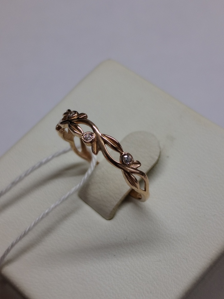 КОЛКМИ585 КОЛЬЦО С КАМНЯМИ (Au 585)