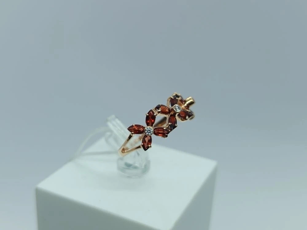 КОЛКМИ585 КОЛЬЦО С КАМНЯМИ (Au 585)