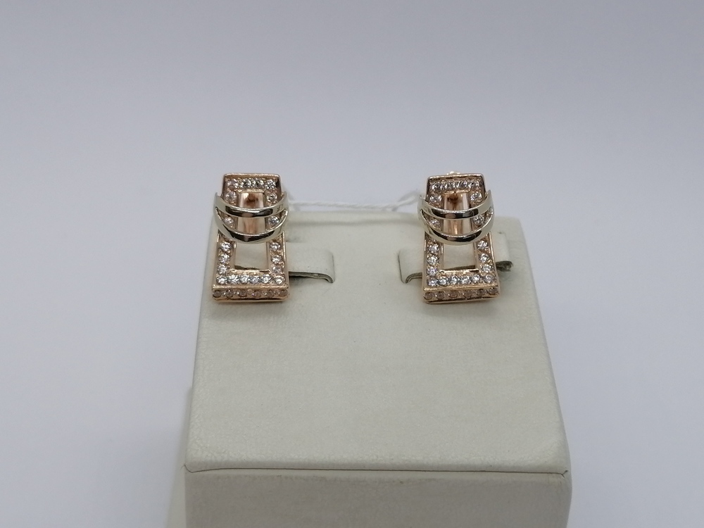 СЕРЬГИ С КАМНЯМИ (Au 585)