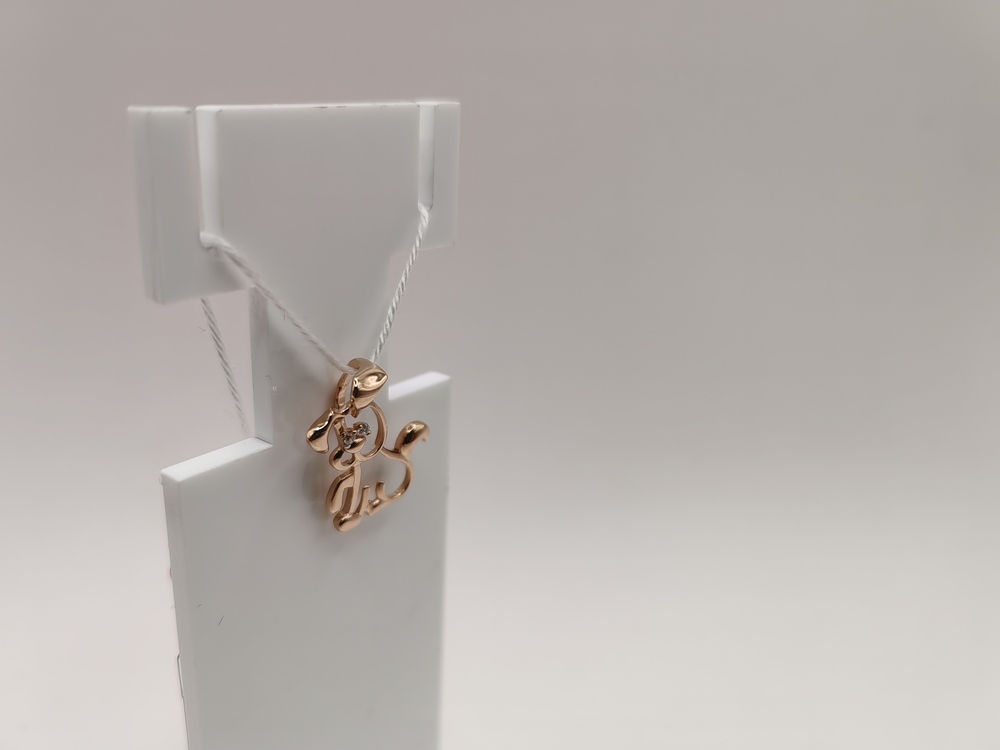 ПОДКМИ585 ПОДВЕСКА С КАМНЯМИ (Au 585)