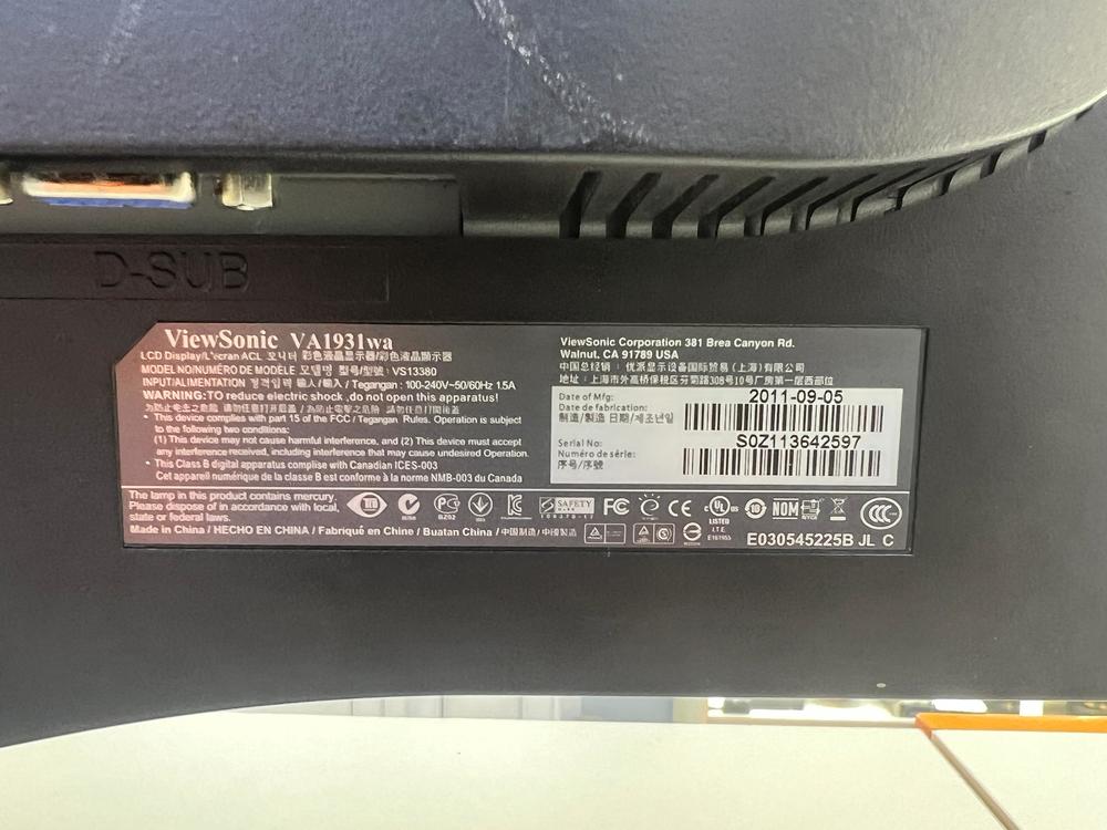 Монитор Viewsonic VA1931wa;