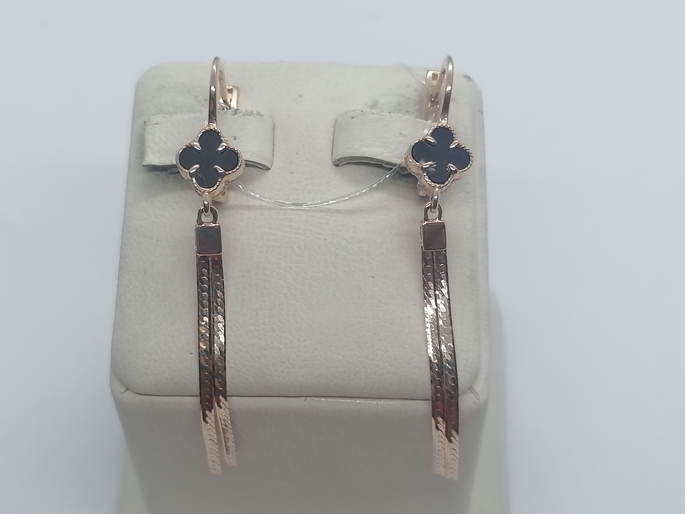 СЕРЬГИ С КАМНЕМ (Au 585)