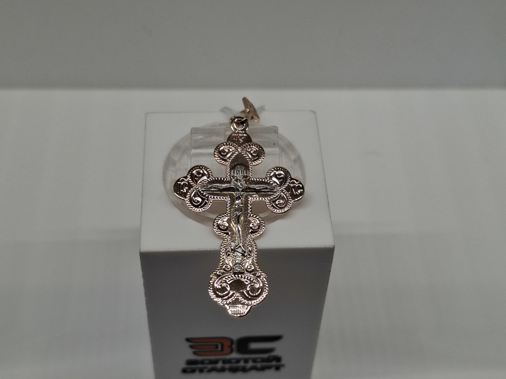 ПОДКБК585 ПОДВЕСКА КРЕСТ БЕЗ КАМНЯ (Au 585)