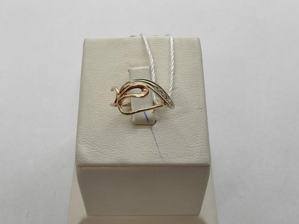 КОЛЬЦО С КАМНЯМИ (Au 585)