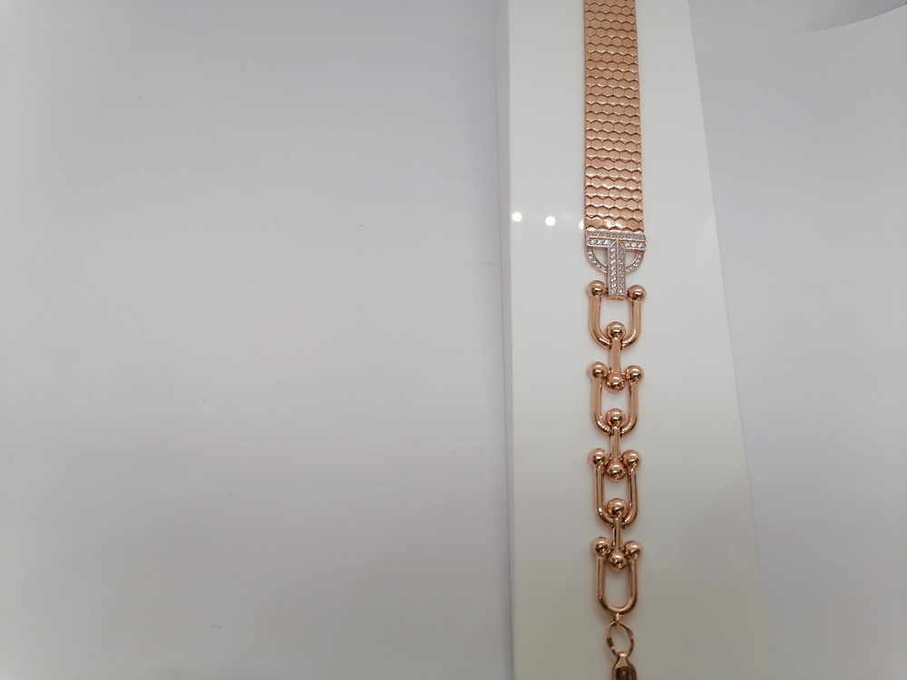 БРАСЛЕТ ФАНТАЗИЯ с камнями (Au 585)