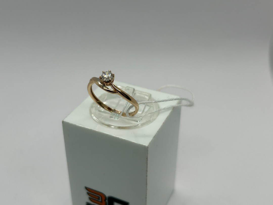 КОЛКМ585 КОЛЬЦО С КАМНЕМ (Au 585)