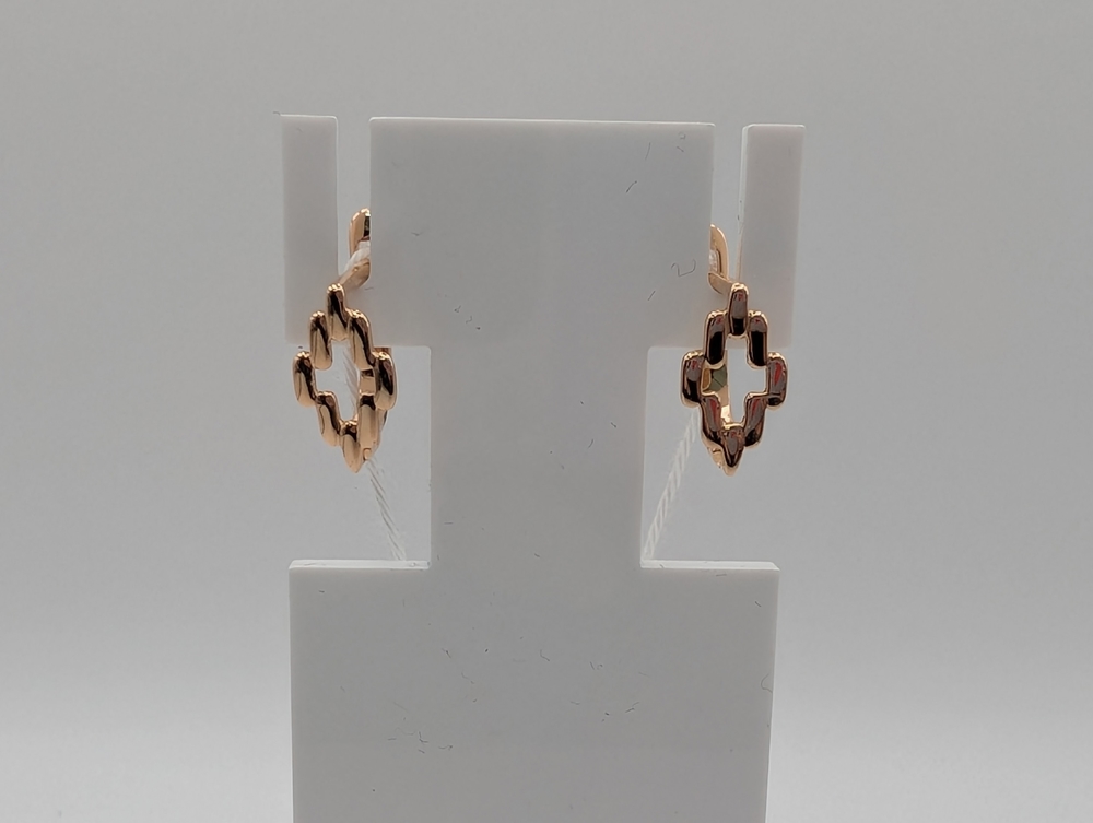 СЕРЬГИ БЕЗ КАМНЯ (Au 585)