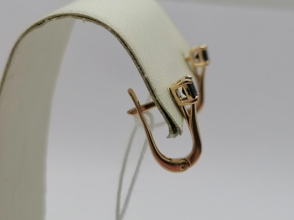 СЕРЬГИ С КАМНЕМ (Au 585)