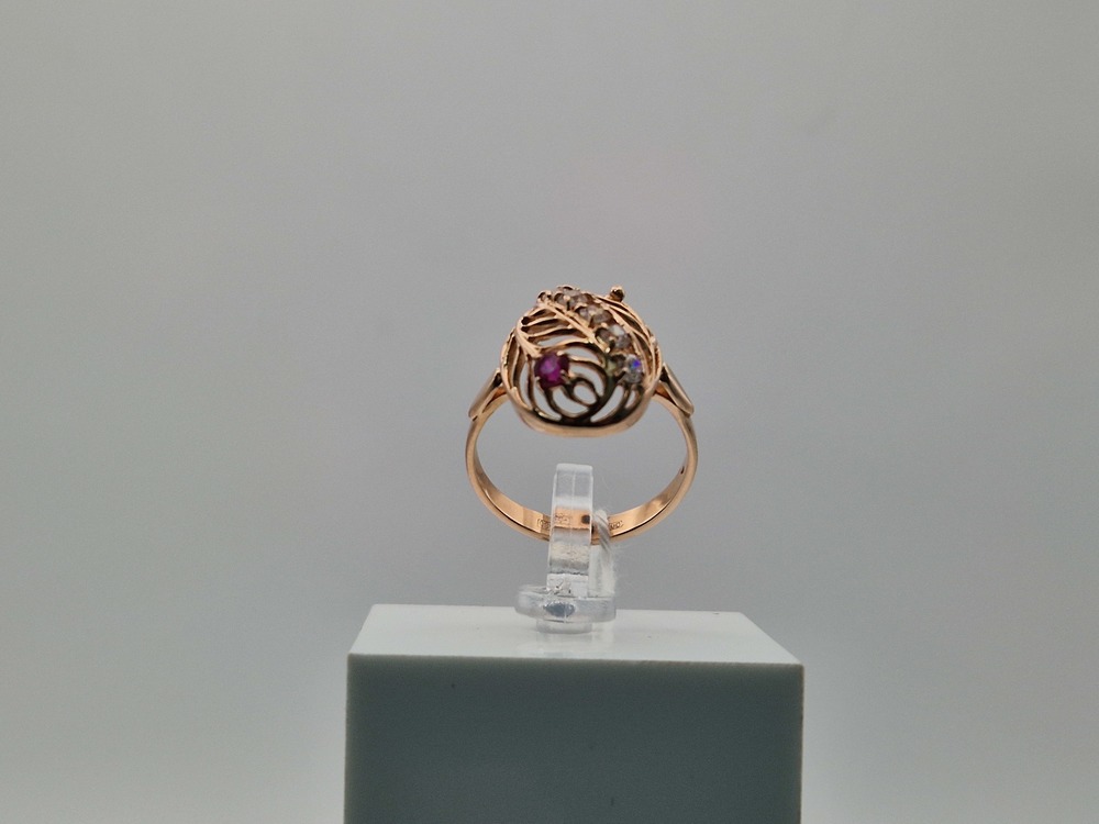 КОЛКМИ585 КОЛЬЦО С КАМНЯМИ (Au 585)