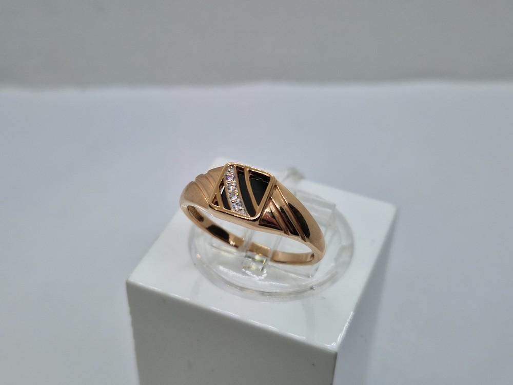 ПЕЧАТКА С КАМНЯМИ (Au 585)