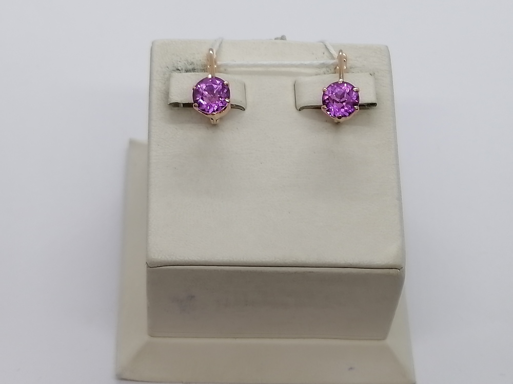 СЕРЬГИ С КАМНЕМ (Au 583)