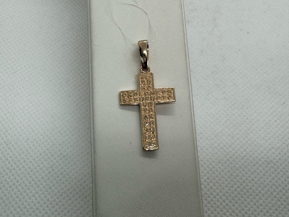 ПОДВЕСКА КРЕСТ без камня (Au 585)