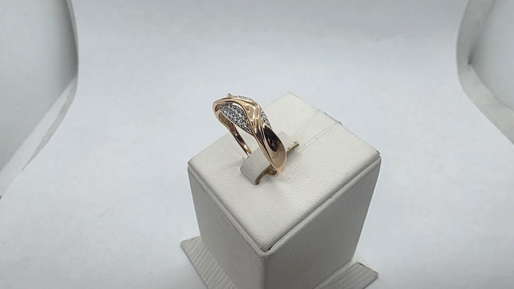 КОЛЬЦО С КАМНЯМИ (Au 585)