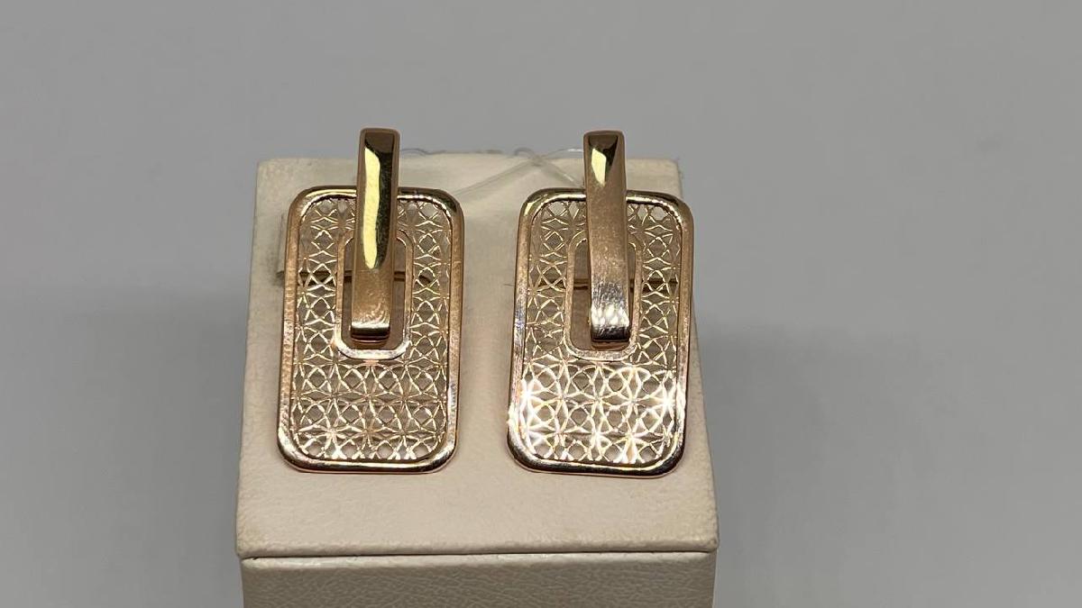 СЕРЬГИ БЕЗ КАМНЯ (Au 585)