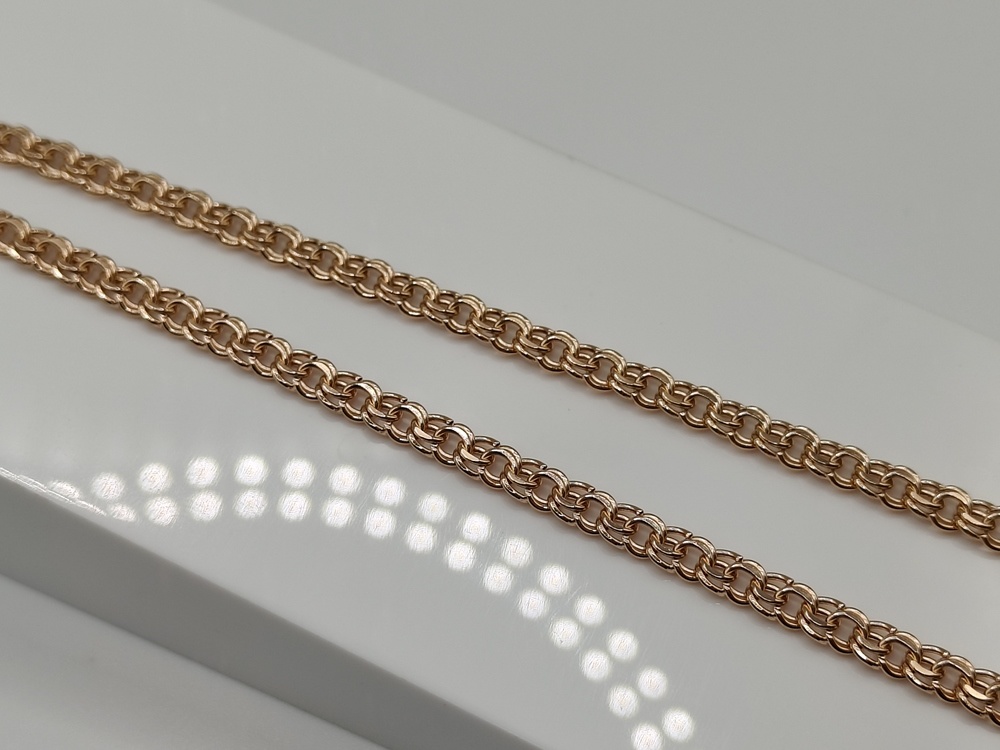 ЦЕПЬ ПУСТОТЕЛАЯ Бисмарк (Au 585)