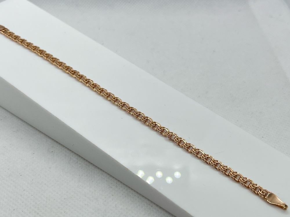 БРАСЛЕТ ПУСТОТЕЛЫЙ Бисмарк Au 585