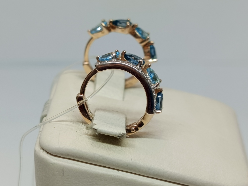 СЕРЬГИ С КАМНЯМИ (Au 585)