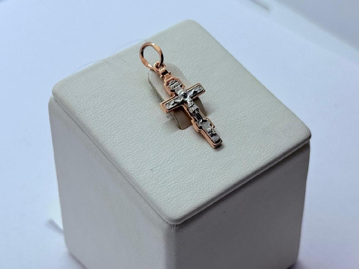 ПОДВЕСКА КРЕСТ без камня (Au 585)