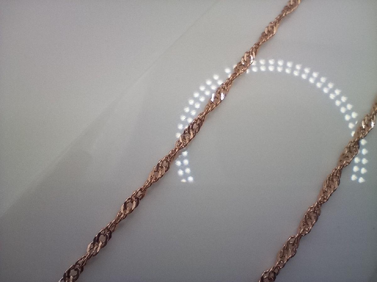 ЦЕПЬ ПУСТОТЕЛАЯ Сингапур (Au 585)