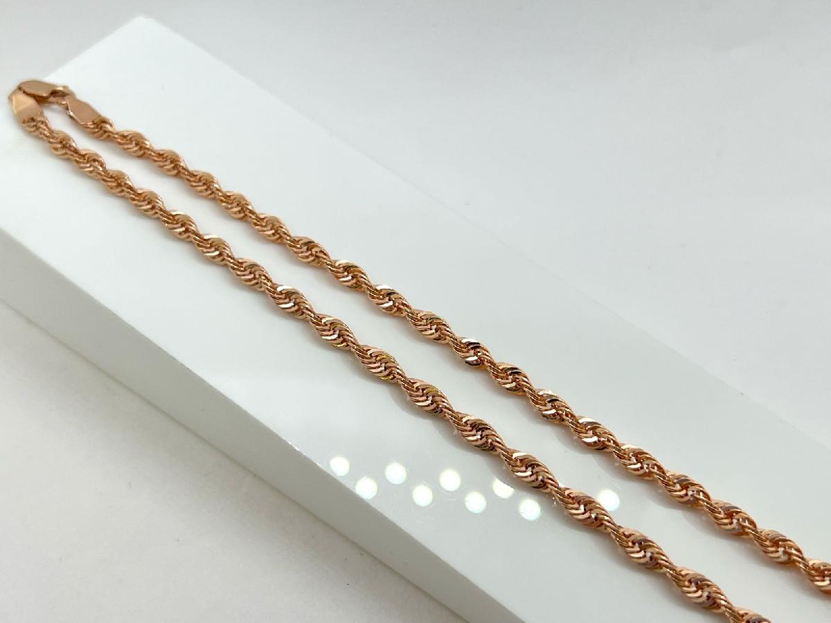 ЦЕПЬ ПУСТОТЕЛАЯ Веревка (Au 585)