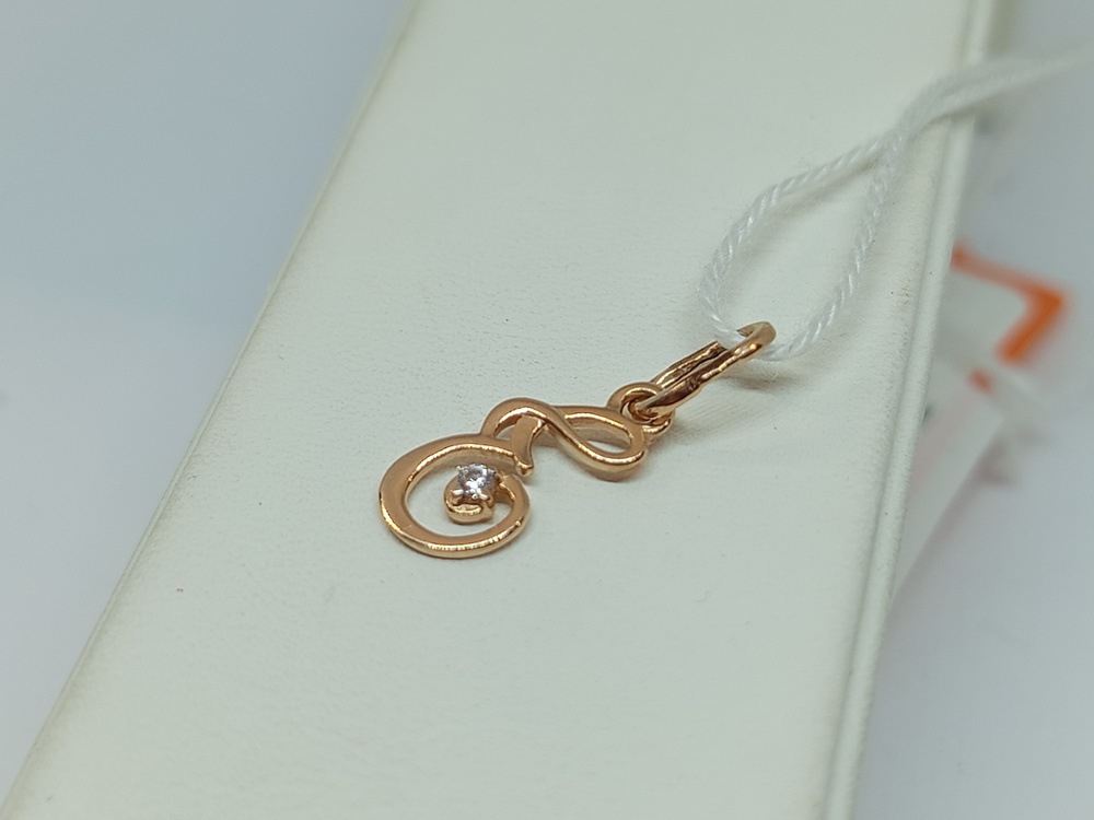 ПОДВЕСКА БУКВА Е Au 585