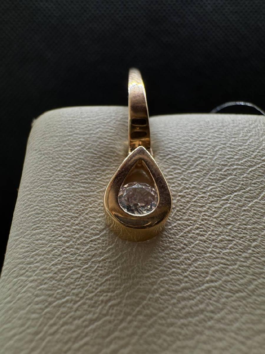 СЕРЬГИ С КАМНЕМ (Au 585)