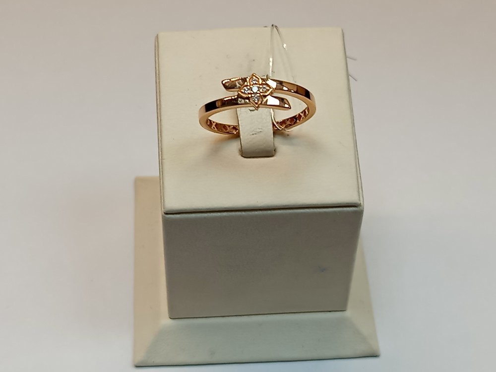 КОЛЬЦО С КАМНЯМИ (Au 585)