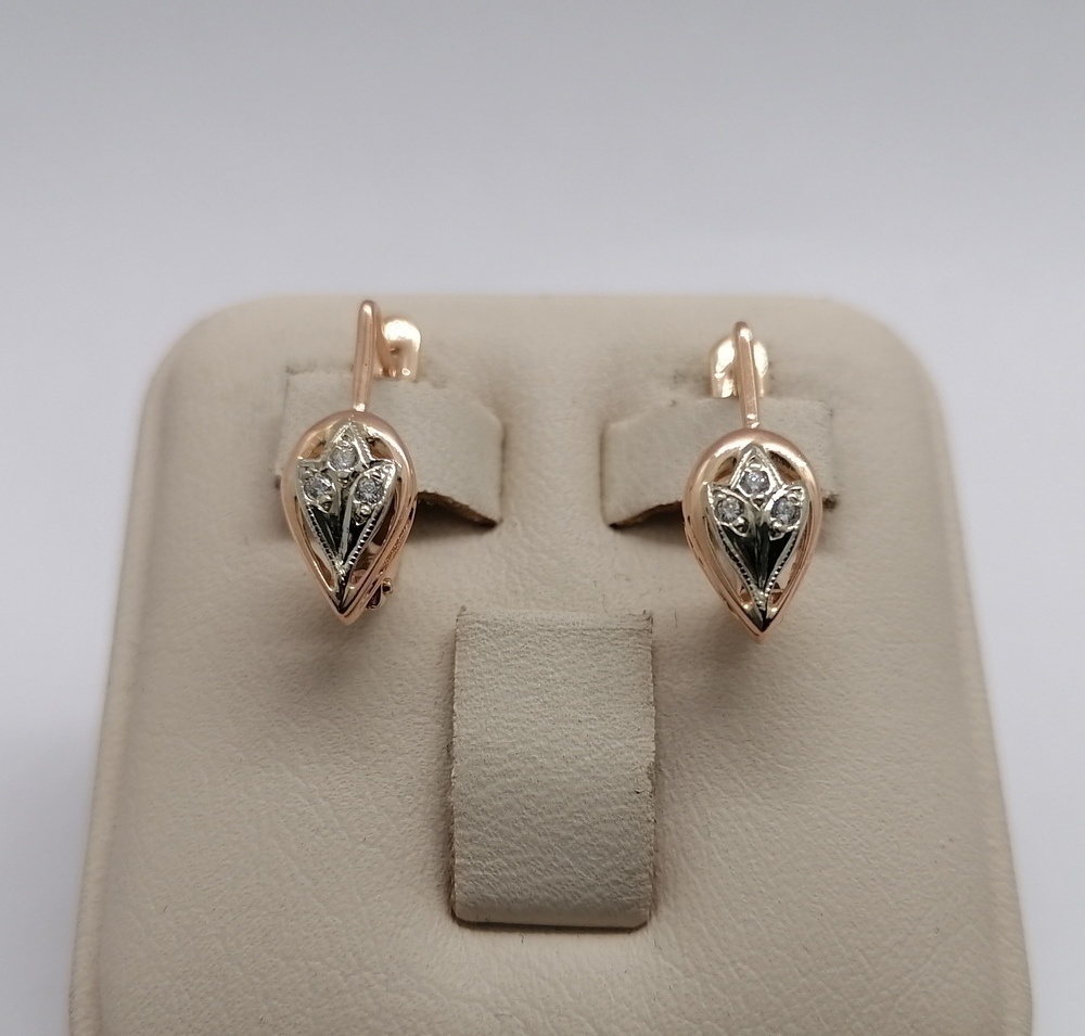 СЕРЬГИ С КАМНЯМИ (Au 585)