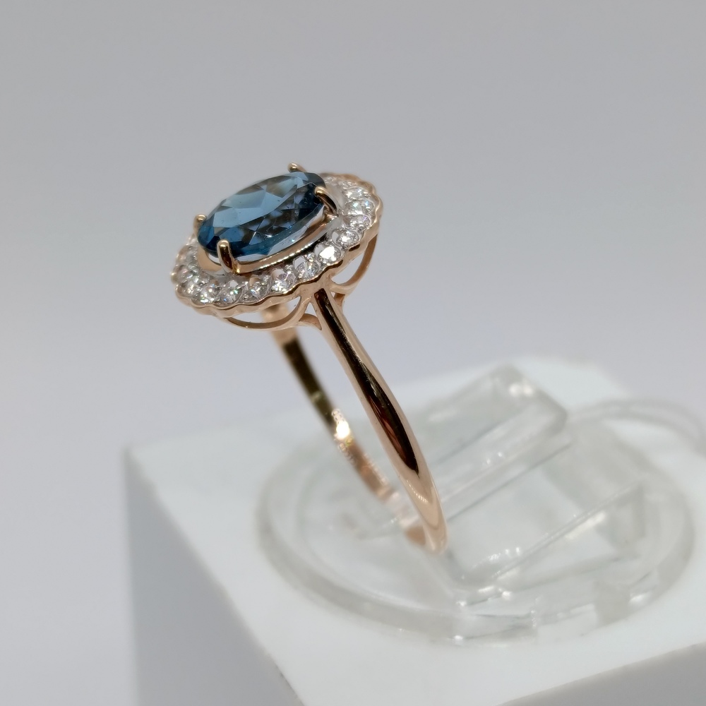 КОЛКМИ585 КОЛЬЦО С КАМНЯМИ (Au 585)