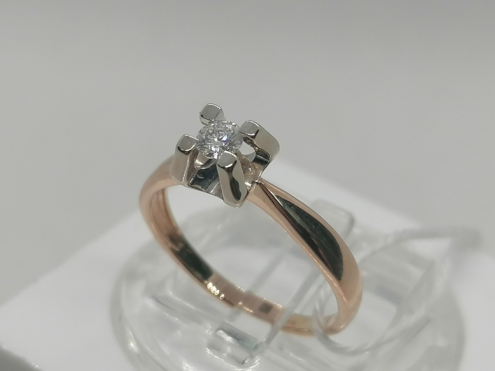 КОЛЬЦО БРИЛЛИАНТ Au 585