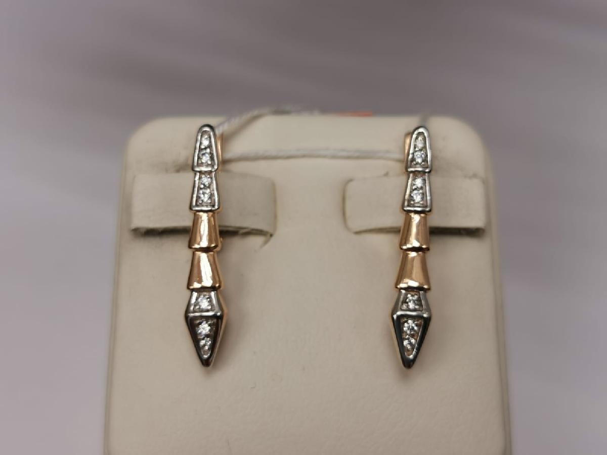 СЕРЬГИ С КАМНЯМИ (Au 585)