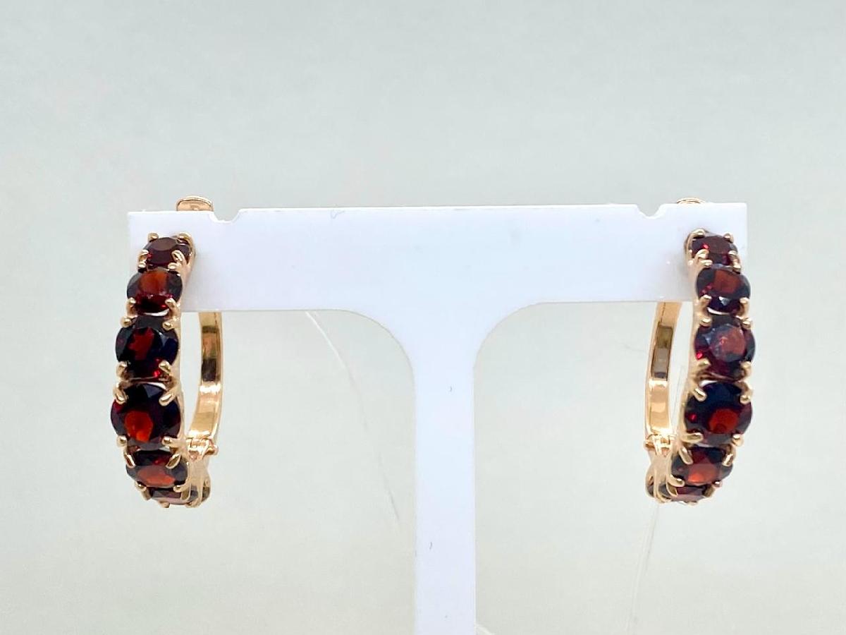 727690 СЕРЬГИ С КАМНЯМИ (Au 585)