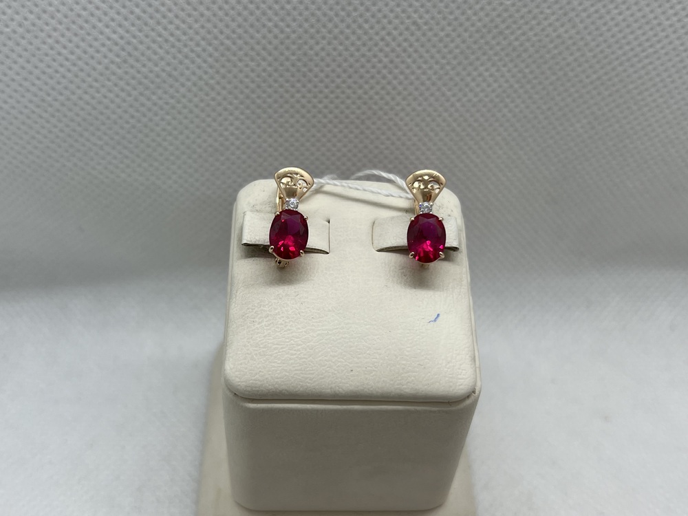 СЕРЬГИ С КАМНЯМИ (Au 585)