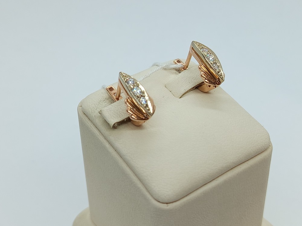 СЕРЬГИ С КАМНЯМИ (Au 585)